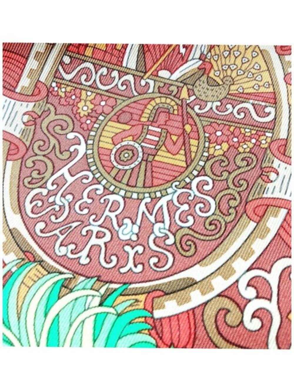Hermes Chocs en Plumes Carré 90 Silk Scarf - Picture 6 of 10